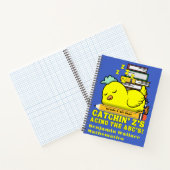 おもしろ 学校グッズ 学年 名前 寝る ニワトリ ノートブック (内部)
