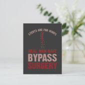 おもしろ 心臓バイパス手術 回復 ギフト ポストカード (スタンド正面)