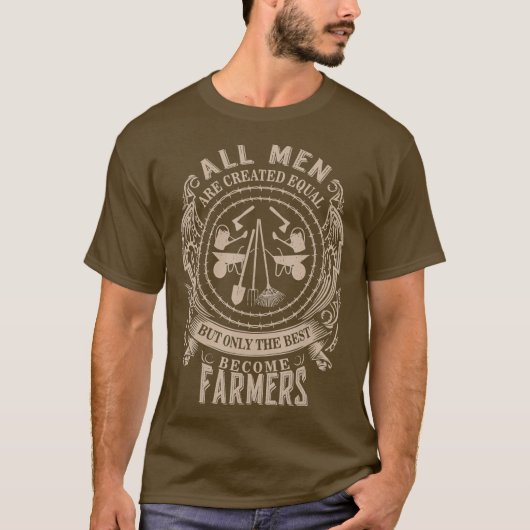 おもしろ 農業 ファーマー ギフト 男性向け 農業 Tシャツ (正面)
