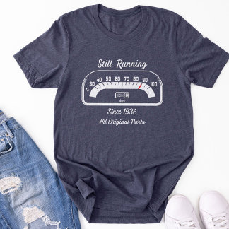 おもしろ 90歳の誕生日 オドメーター 愛車家 トライブレンドTシャツ