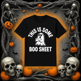 おもしろ "This Is Some Boo Sheet" ダジャレ クールな幽霊 Tシャツ