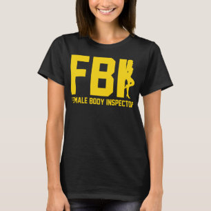 おもしろFBI 女性ボディ検査官 Tシャツ