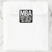 おもしろMBA修士学位卒業式 スクエアシール (バッグ)