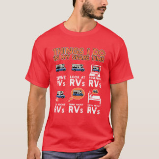 おもしろRVバンとアウトドアキャンピングのミームギフトアイデア プレゼント Tシャツ