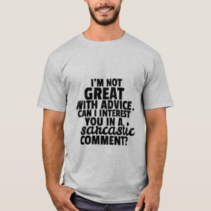 おもしろTシャツの機知に富んだ皮肉なコメント Tシャツ
