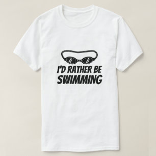 おもしろTシャツの泳ぐ人-泳ぎたい Tシャツ
