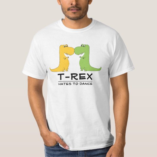 おもしろTシャツを踊るTRexの憎悪 Tシャツ (正面)
