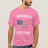 おもしろTシャツ – アメリカF*CKうん! Tシャツ (正面)