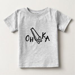 おもしろTシャツ-大阪(Oh鋸Ka) ベビーTシャツ