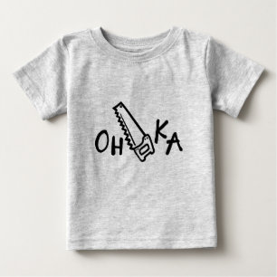 おもしろTシャツ-大阪(Oh鋸Ka) ベビーTシャツ