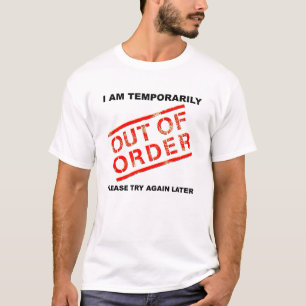 おもしろTシャツ　故障中 Tシャツ