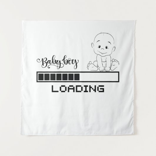 おもしろTシャツ 赤ちゃん 妊娠 子供 ママ, 1/2 タペストリー (正面)