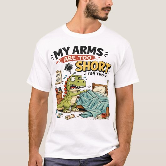おもしろT-Rex短い腕の皮肉な大人Tシャツ Tシャツ (正面)