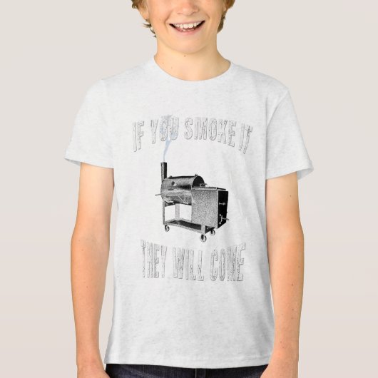 おもし前が吸えば来Bbqグリ1 トライブレンドＴシャツ (正面)