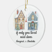 おもし前だけ隣に住んでいた名前をカスタムする セラミックオーナメント (左)