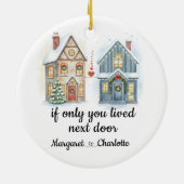 おもし前だけ隣に住んでいた名前をカスタムする セラミックオーナメント (裏面)