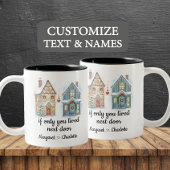 おもし前だけ隣に住んでいた名前をカスタムする ツートーンマグカップ