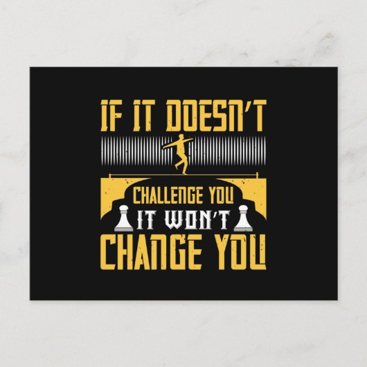 おもし前に挑む事はない 案内ポストカード (正面)