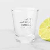 おもし前の与え命は芋が湖を作る ショットグラス (裏面)