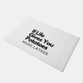 おもし前の与え命は芋が湖を作る ドアマット (アングル)