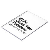 おもし前の与え命は芋が湖を作る ノートブック (左側)