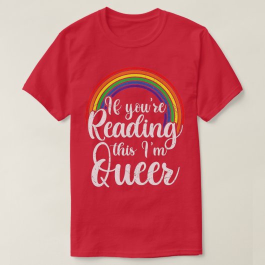 おもし前の読このIm同性愛者レズLGBTQゲイP Tシャツ (デザイン正面)