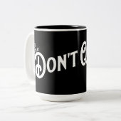 おもし前はやめ...お前の勝ち。 ツートーンマグカップ (正面左)