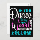 おもし前はハートで踊る ポストカード (正面/裏面)