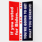 おもし前はバイデン氏に投票した… 横断幕 (縦)