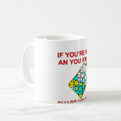 おもし前は幸せだし薬の共有も分かる コーヒーマグカップ (正面左)