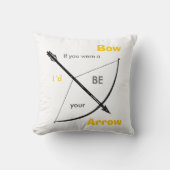 おもし前は弓だったぞ俺が矢になるぞ クッション (正面)