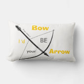 おもし前は弓だったぞ俺が矢になるぞ ランバークッション (正面)