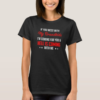 おもし前は私の孫と一緒に散来らかす Tシャツ