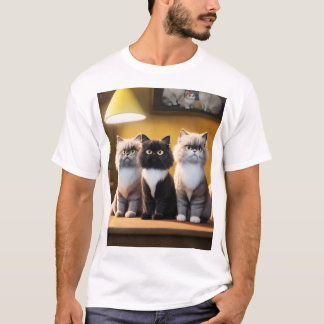 おもし前は綿の猫のTシャツを探し最高のてるのだな Tシャツ
