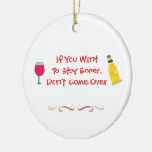 おもし前は酔っ払って来いい セラミックオーナメント (左)