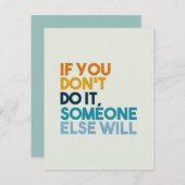 おもし前は駄目だ、誰か他の人が ノートカード (正面/裏面)