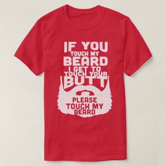 おもし前TouchひげのTouchお尻 Tシャツ (デザイン正面)