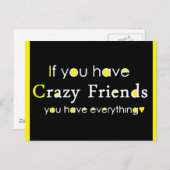 おもし友達が熱狂するいるから ポストカード (正面/裏面)