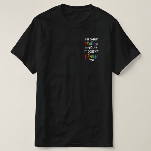 おもし客様には変わりない Tシャツ (デザイン正面)