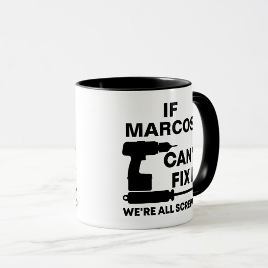 おもし客様の名前が修正できないカスタム、/パーソナライズされた マグカップ (正面右)