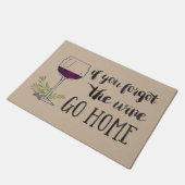 おもし忘れ酒は水の色に戻る ドアマット (アングル)