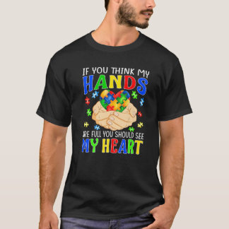 おもし手がふさがっているからHが見える Tシャツ