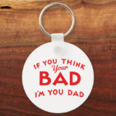 おもし考え前の悪いデザインTシャツ キーホルダー (正面)