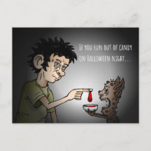 おもし走はキャンディのハロウィーンカード