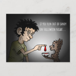 おもし走はキャンディのハロウィーンカード シーズンポストカード