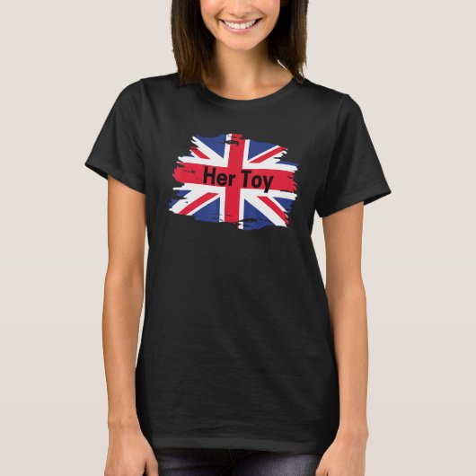 おもちゃおもしろいイギリス国旗 Tシャツ (正面)