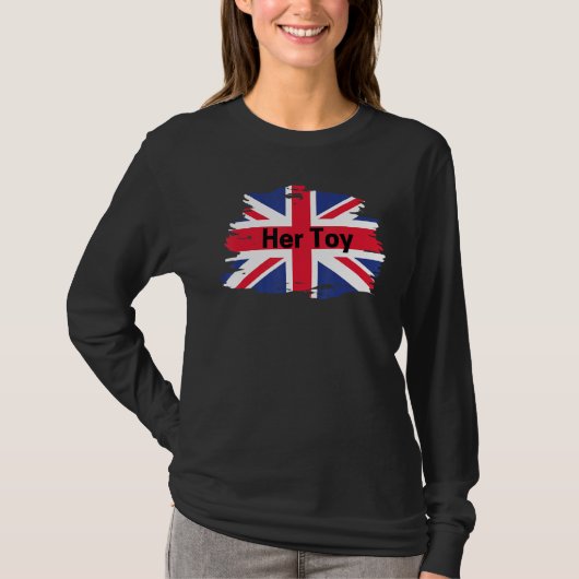 おもちゃおもしろいイギリス国旗 Tシャツ (正面)