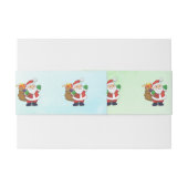 おもちゃつきグリーンサンタ 招待状ベリーバンド (裏面例)