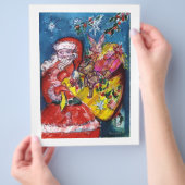 おもちゃつきサンタ、ギフトサッククリスマス チラシ (手)