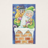 おもちゃつき煙突のサンタクロースかわいいクリスマス (正面)